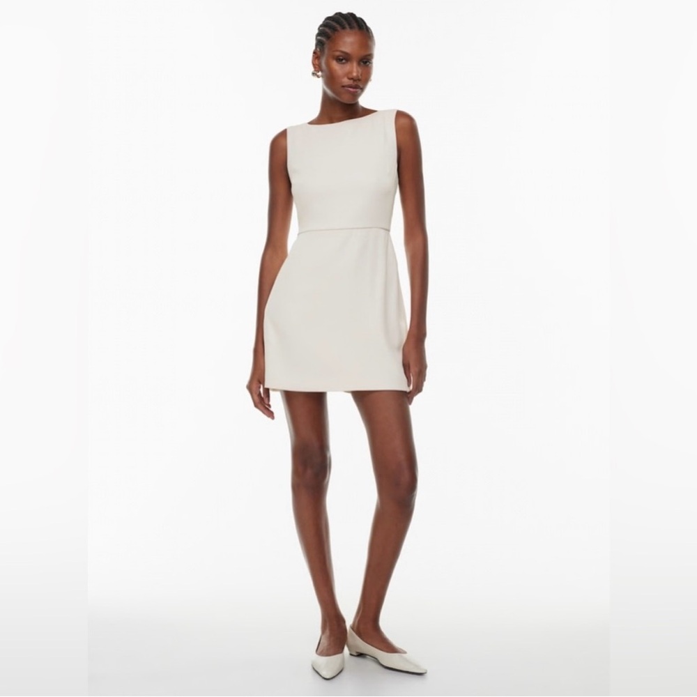 Aritzia Babaton Off White Ivory Spectre Dress - Size 6 - Picture 4 of 8